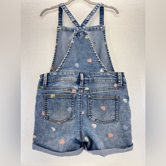 Cat & Jack Denim Overall Shorts, Size Youth SIZE M(7/8) - Picture 7 of 16